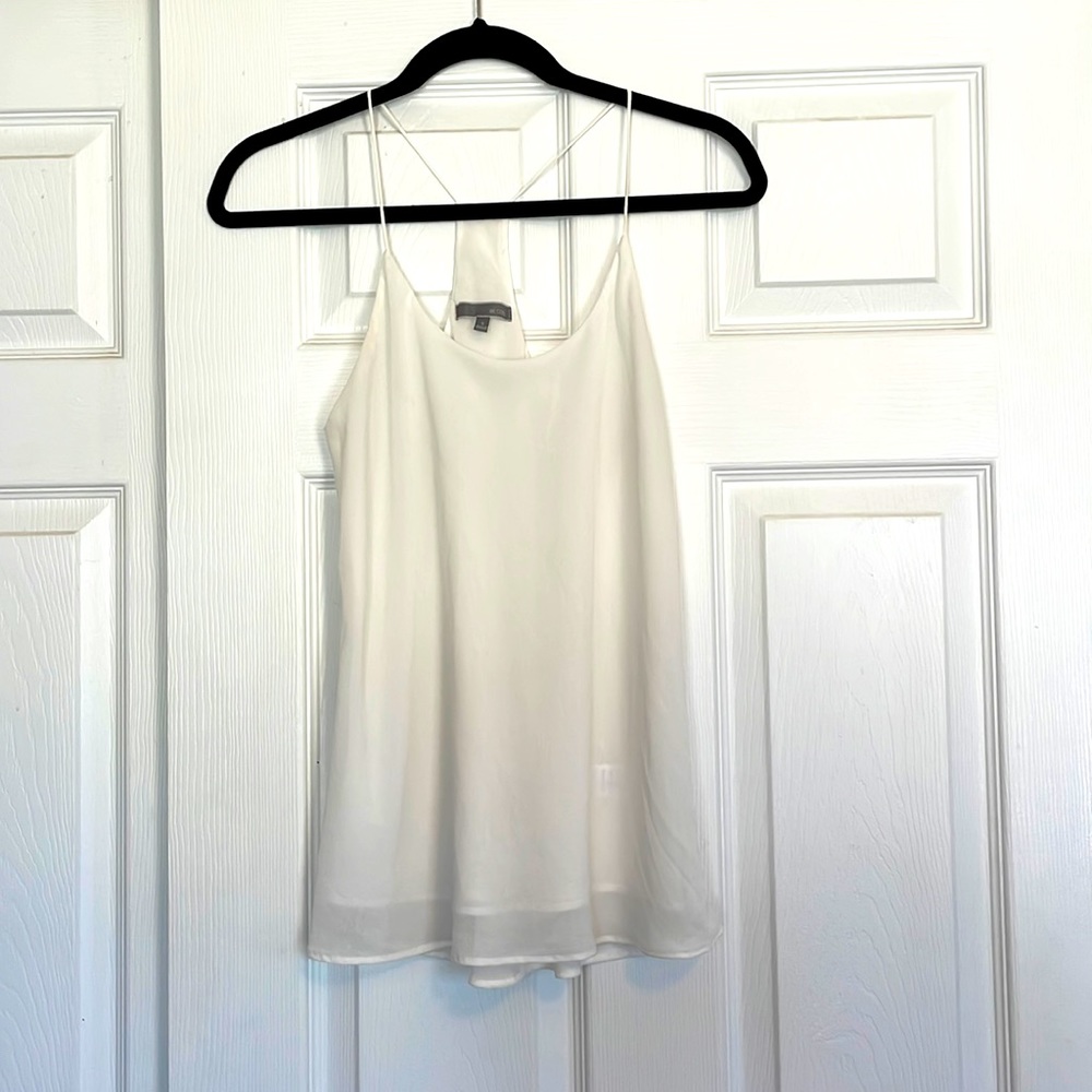 BE COOL  white spaghetti strap blouse